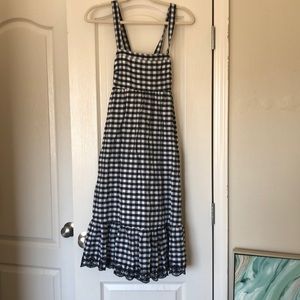 J Crew Midi Gingham Dress - Size 4